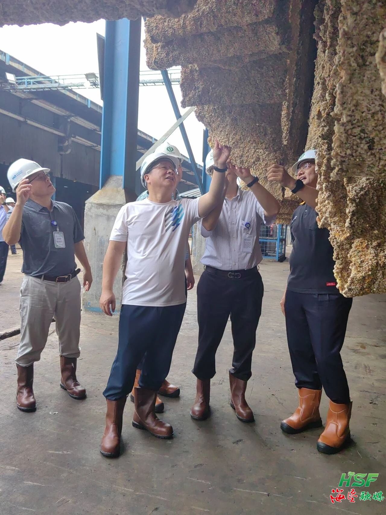 包洪文一行調研合盛農業SGO加工廠。 包洪文一行調研合盛農業SGO加工廠。